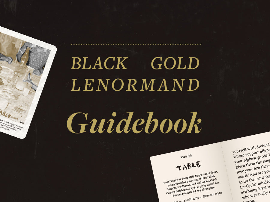 (Digital) Grandma Baby's Black Gold Lenormand Guidebook